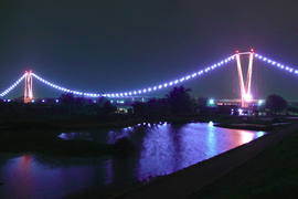 Changshou Suspension Bridge in Liujiadian