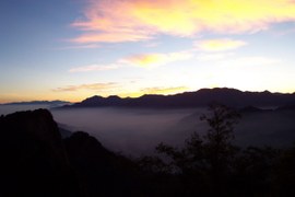 Sunrise view in Zhushan